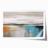 Abstract wall art featuring vibrant strokes and lines in bold colors, perfect for modern decor. This rolled print adds a dynamic touch to any space.