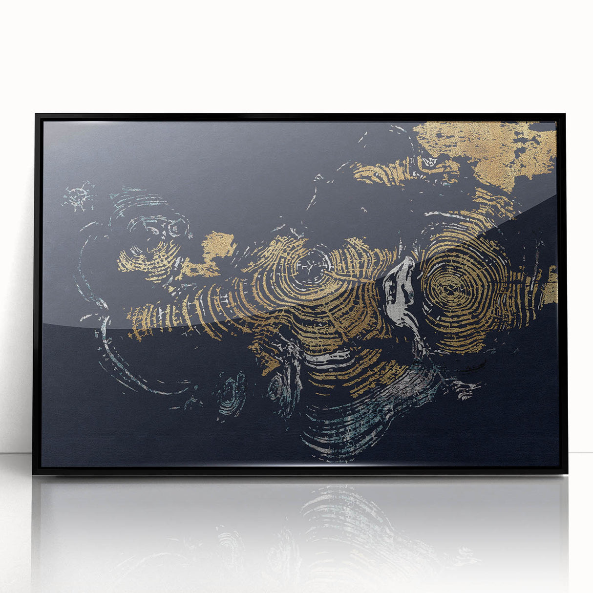 Framed abstract wall art featuring strokes and lines in black and white, elegantly designed for modern decor. Ideal for enhancing contemporary spaces.
