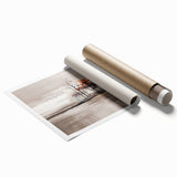 Abstract strokes and lines design in vibrant colors, showcasing a modern art print ideal for home decor and interior design. This rolled wall art adds a contemporary touch to any room.