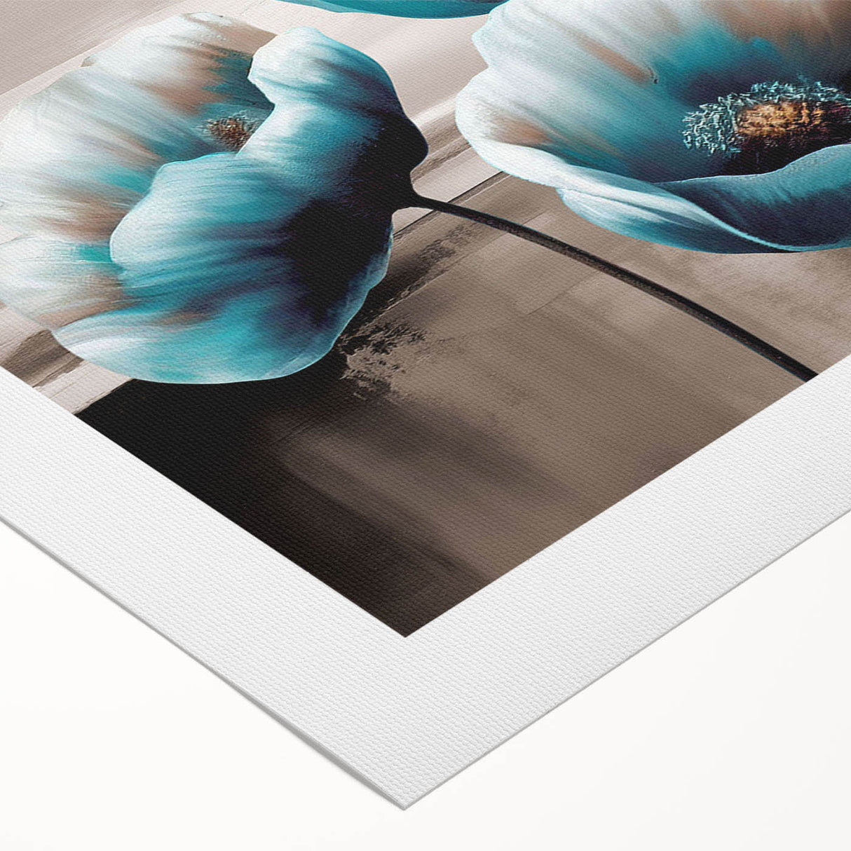 Abstract wall art featuring colorful strokes and lines in a dynamic arrangement, printed on rolled canvas, perfect for modern home decor and artistic expression.