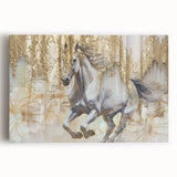 Abstract wall art on stretched canvas showcasing a vibrant design of colorful strokes and lines, perfect for modern home decor. Ideal for enhancing living spaces.