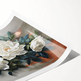 Abstract wall art print showcasing dynamic strokes and lines in vibrant colors, emphasizing modern design aesthetics, perfect for contemporary home decor.