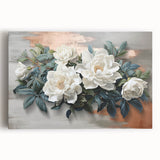 Abstract strokes and lines design on a stretched canvas wall art piece, showcasing vibrant colors and dynamic patterns, perfect for modern home decor.