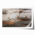 Abstract Contemplative Figure with Woodgrain - Minimalist Art