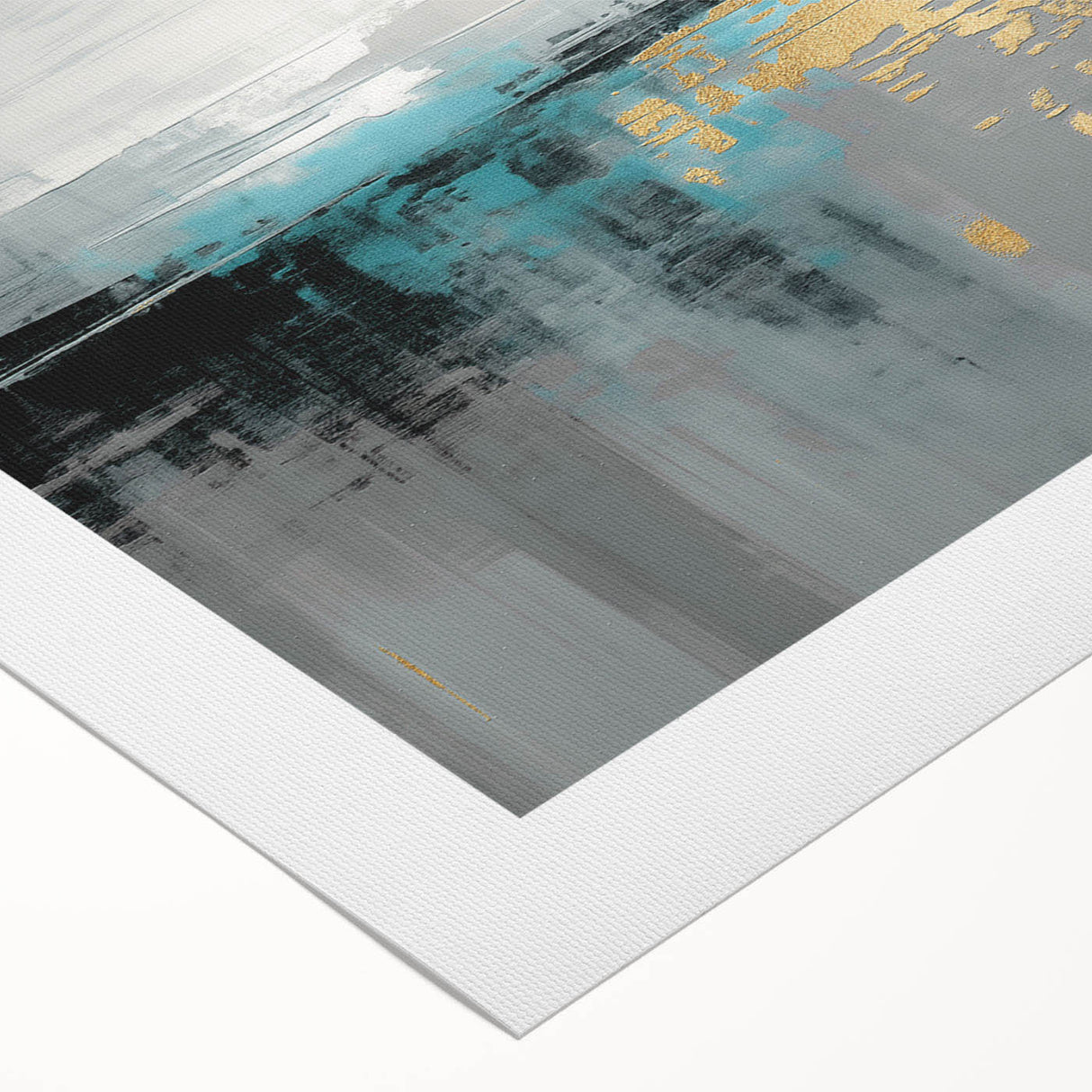 Abstract canvas wall art featuring dynamic strokes and lines in vibrant colors, ideal for modern decor. This rolled artwork adds a contemporary touch to any space.