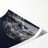 Abstract wall art print showcasing vivid strokes and lines in vibrant colors, ideal for modern decor. Perfect for adding a contemporary touch to any living space.