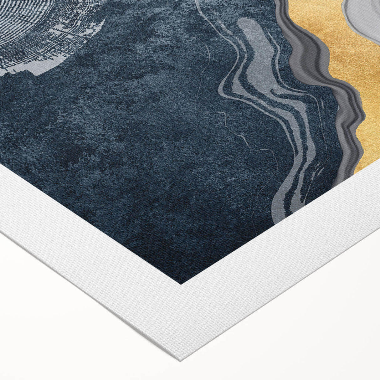 Abstract strokes and lines in vibrant colors create a modern art piece on rolled canvas, ideal for contemporary decor. Perfect for enhancing living spaces.