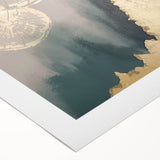 Abstract wall art featuring vibrant strokes and lines in bold colors, perfect for modern decor. This rolled canvas art adds a contemporary touch to any space.