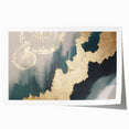 Abstract strokes and lines in a vibrant color palette create a modern wall art design, perfect for contemporary decor. The rolled print showcases a dynamic arrangement of artistic elements, ideal for home or office spaces.