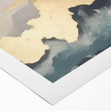 Abstract strokes and lines design on rolled canvas wall art, showcasing vibrant colors and modern artistic flair, ideal for contemporary home decor.