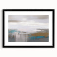 Abstract wall art featuring dynamic strokes and lines in a modern design, framed with a black mat, ideal for contemporary home decor. The artwork showcases a blend of colors and patterns, enhancing any living space with a touch of sophistication.