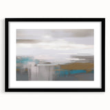 Abstract wall art featuring dynamic strokes and lines in a modern design, framed with a black mat, ideal for contemporary home decor. The artwork showcases a blend of colors and patterns, enhancing any living space with a touch of sophistication.