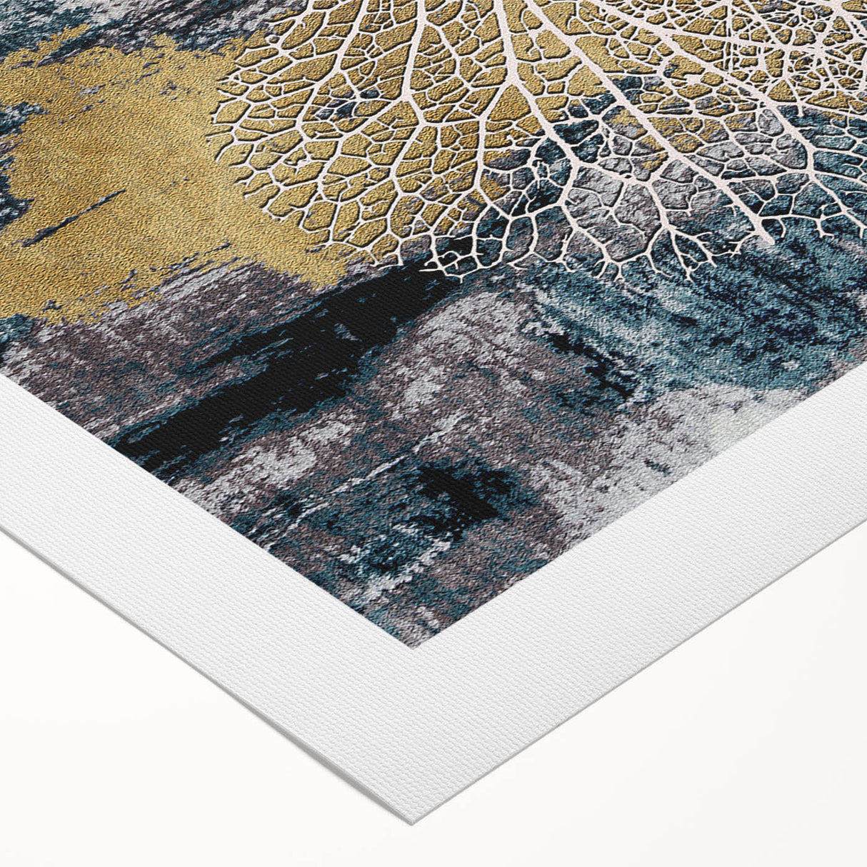 Abstract strokes and lines design on rolled canvas art, showcasing vibrant colors and dynamic patterns, ideal for modern home decor and artistic expression.