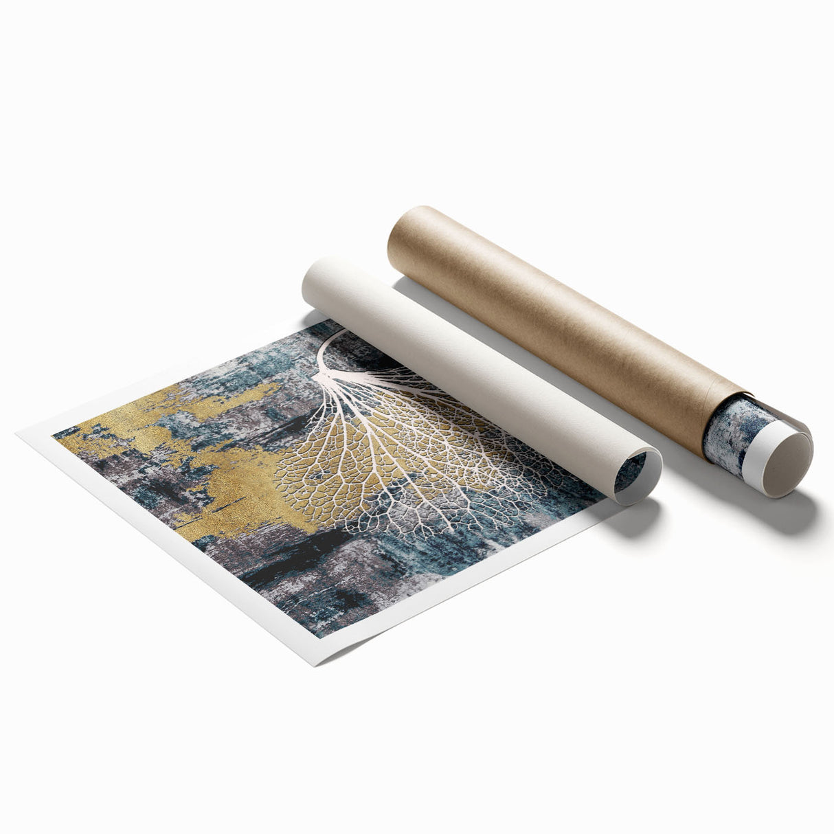 Abstract wall art print showcasing vibrant strokes and lines in warm hues, ideal for modern decor, emphasizing creativity and artistic expression.