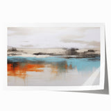 Abstract strokes and lines design in vibrant colors, showcasing an artistic wall art print ideal for modern home decor, rolled and ready for framing.