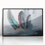 Framed abstract wall art showcasing dynamic strokes and lines in black and white, designed to enhance modern interiors with a stylish touch.