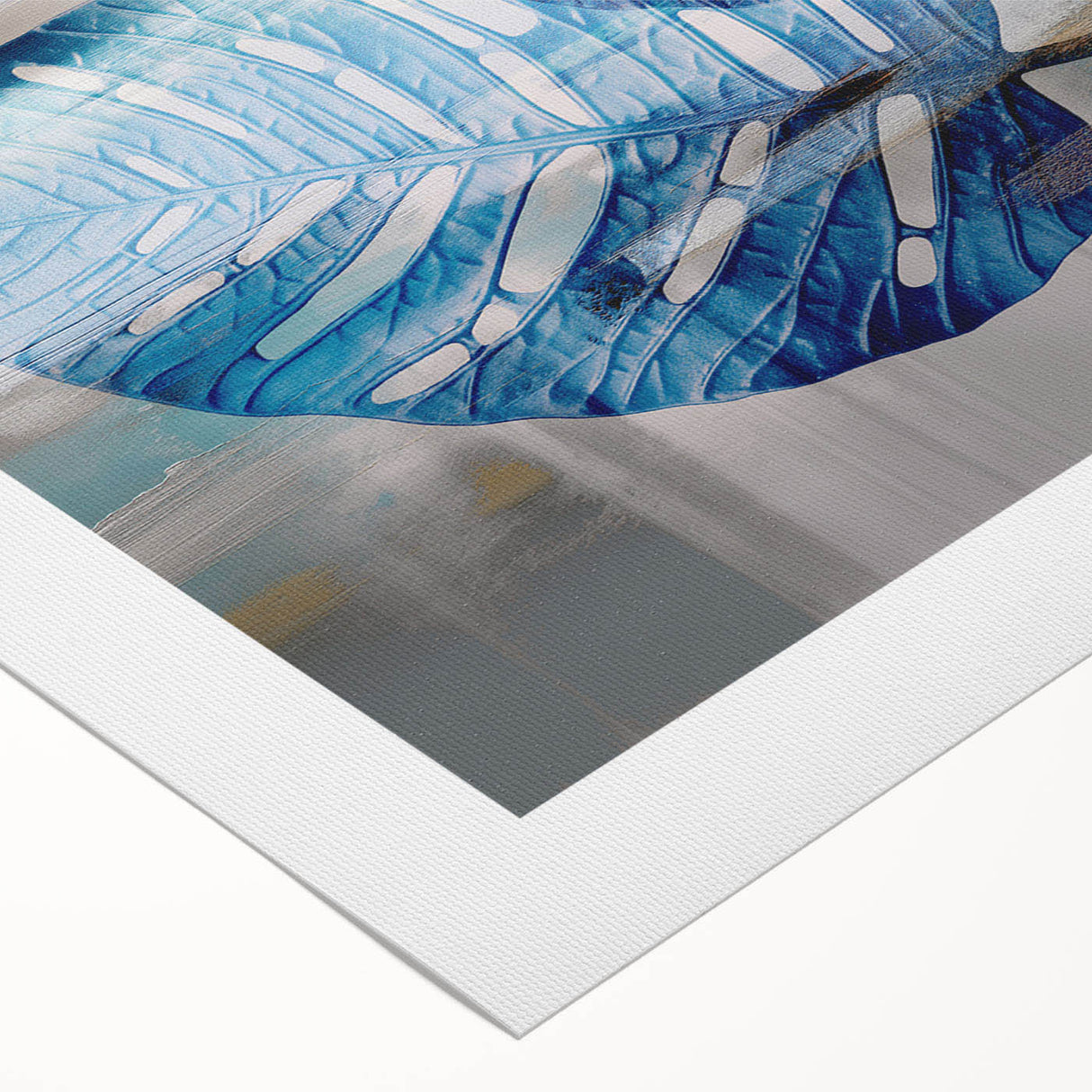 Abstract strokes and lines design on rolled canvas, showcasing vibrant colors and dynamic patterns, ideal for modern home decor and artistic expression.