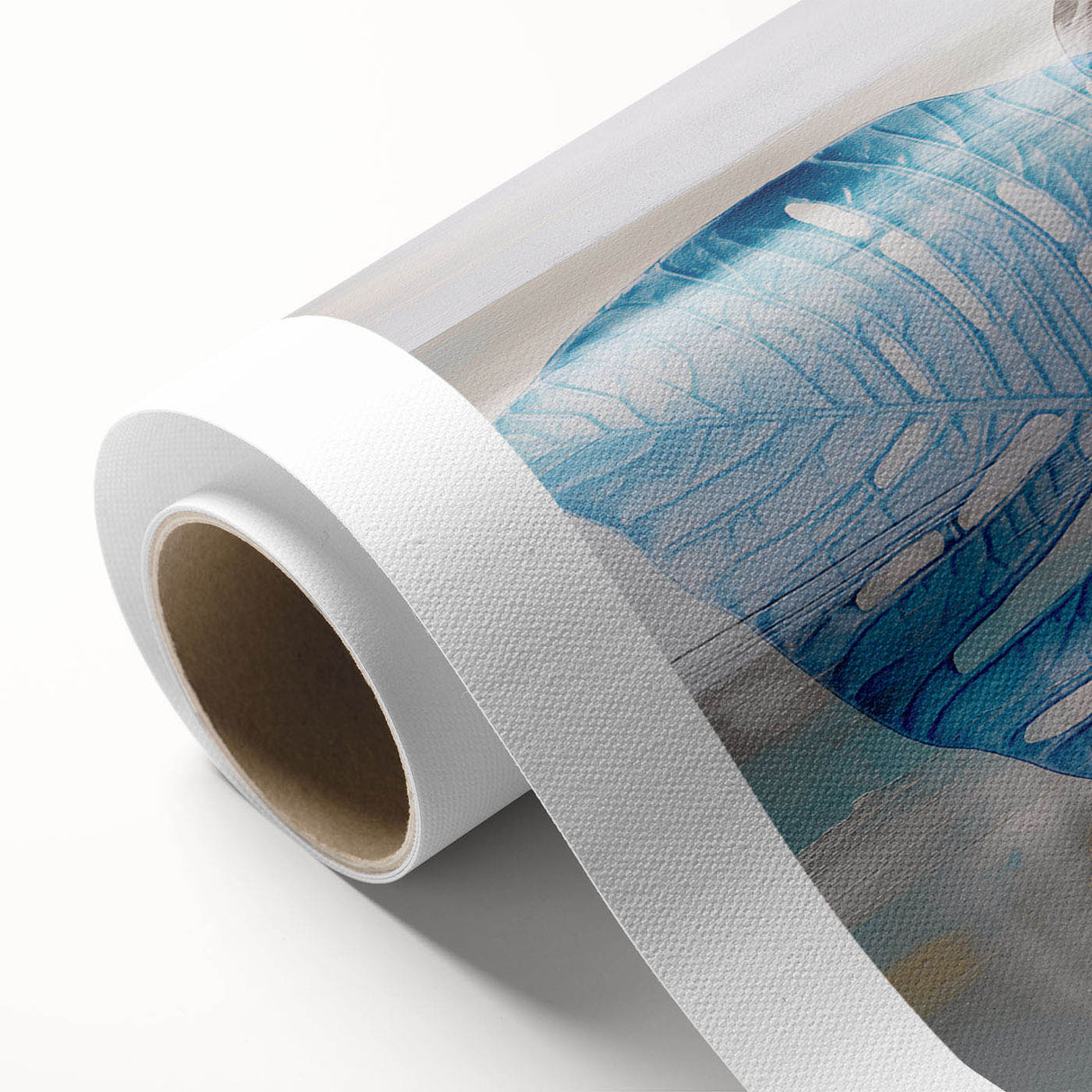 Abstract canvas art showcasing vibrant strokes and lines in blue, orange, and yellow hues. Ideal for modern home decor, enhancing interiors with a creative flair.