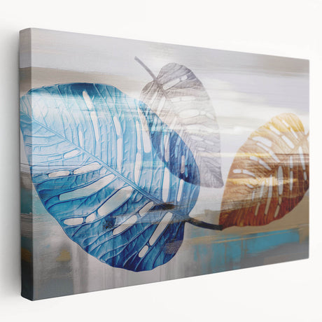 Abstract strokes and lines design on stretched canvas wall art, showcasing vibrant colors and intricate patterns, ideal for modern home decor accents.