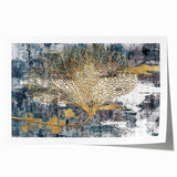 Abstract wall art featuring vibrant strokes and lines in a modern design, showcasing a blend of bold colors. Ideal for contemporary home decor, adding a striking visual element to any space.