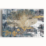 Colorful abstract wall art featuring dynamic strokes and lines in vibrant hues, stretched on canvas, ideal for modern home decor and artistic expression.