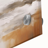 Close-up of abstract strokes and lines design on acrylic glass wall art, showcasing vibrant colors and a modern artistic flair, perfect for contemporary decor.