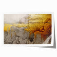 Abstract wall art print featuring a vibrant composition of colorful strokes and lines, showcasing a modern design perfect for contemporary home decor. The rolled print is designed to add a dynamic touch to any interior space, making it an ideal choice for art enthusiasts looking to enhance their environment with unique artistic expressions.