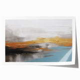 Abstract wall art print featuring vibrant strokes and lines in shades of blue, yellow, and pink, designed to enhance modern home decor. Perfect for art enthusiasts and stylish interiors.