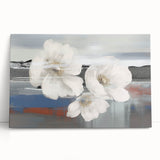 Abstract canvas art featuring bold strokes and lines in a vibrant color palette, showcasing modern design elements. Perfect for contemporary home decor.