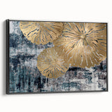 Framed canvas wall art showcasing an abstract design with vibrant strokes and lines in black and white, perfect for modern home decor. Ideal for enhancing contemporary spaces with artistic flair.