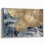 Framed abstract wall art featuring dynamic strokes and lines in silver tones, adding a contemporary touch to home decor. Ideal for modern interiors and art lovers.