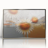 Framed acrylic wall art showcasing an abstract design of vibrant strokes and lines in silver, perfect for modern home decor. Ideal for enhancing artistic spaces.