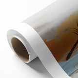 Abstract wall art showcasing dynamic strokes and lines in vibrant colors, perfect for modern decor. Printed on high-quality rolled canvas for easy framing and display.