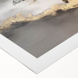 Abstract canvas wall art featuring vibrant strokes and lines in shades of blue, orange, and yellow, ideal for modern home decor or art enthusiasts.