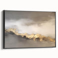 Abstract wall art featuring dynamic strokes and lines in a contemporary design, displayed in a black frame, showcasing a modern aesthetic for home decor.