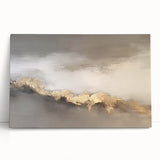 Abstract canvas art showcasing vibrant strokes and lines in shades of blue, gold, and white, ideal for modern home decor and artistic expression. Perfect for adding a contemporary touch to any room.