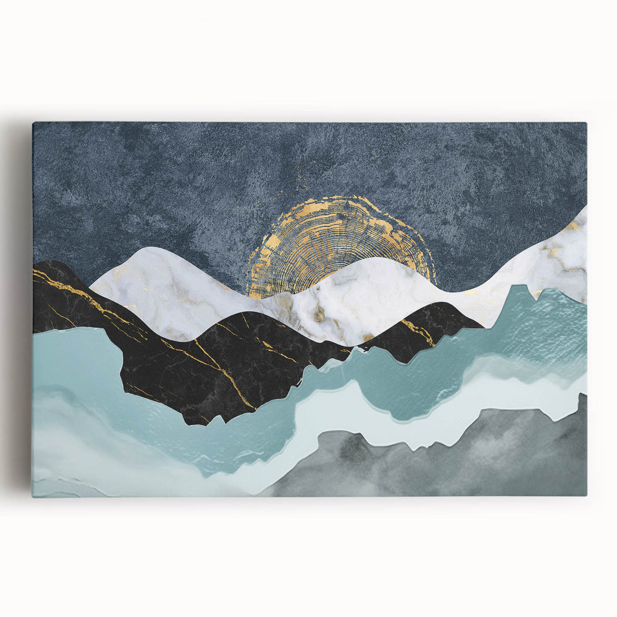 Abstract strokes and lines design canvas wall art in vibrant colors; features bold brush strokes and geometric patterns, ideal for modern home decor.