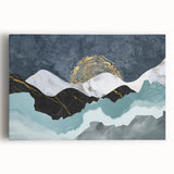 Abstract strokes and lines design canvas wall art in vibrant colors; features bold brush strokes and geometric patterns, ideal for modern home decor.