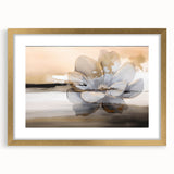 Abstract wall art featuring vibrant strokes and lines in a gold-framed design, showcasing modern aesthetics for stylish home decor. Perfect for enhancing interior spaces.