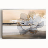 Abstract wall art featuring colorful strokes and lines on stretched canvas, showcasing a modern design with vibrant hues and dynamic patterns, ideal for contemporary decor.