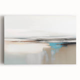 Abstract wall art featuring vibrant strokes and lines in a harmonious blend of colors, designed for modern home décor. This stretched canvas piece adds a contemporary touch to any interior space, showcasing artistic flair with its fluid design and dynamic composition.