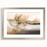 Abstract wall art featuring a modern design of colorful strokes and lines within a silver frame, ideal for enhancing contemporary home decor. Perfect for living rooms or office spaces.