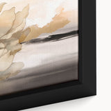 Abstract strokes and lines in vibrant colors create a modern wall art piece, framed for display, featuring a textured canvas design that enhances any decor.