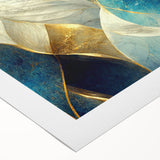 Abstract strokes and lines in vibrant colors create a modern wall art design on rolled canvas, perfect for contemporary home decor.