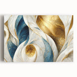 Abstract wall art print showcasing vibrant strokes and lines in bold colors, perfect for modern decor, framed for stylish display.
