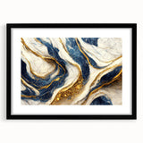 Framed abstract wall art featuring colorful strokes and lines in a modern design, set against a sleek black mat, ideal for contemporary decor.