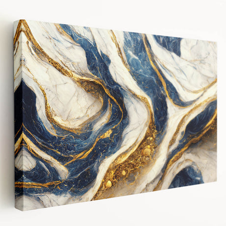 Abstract strokes and lines design on stretched canvas wall art, showcasing vibrant colors and dynamic patterns, perfect for modern decor.
