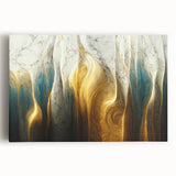 Colorful abstract strokes and lines design on stretched canvas wall art, showcasing vibrant hues and modern aesthetics, ideal for contemporary decor.