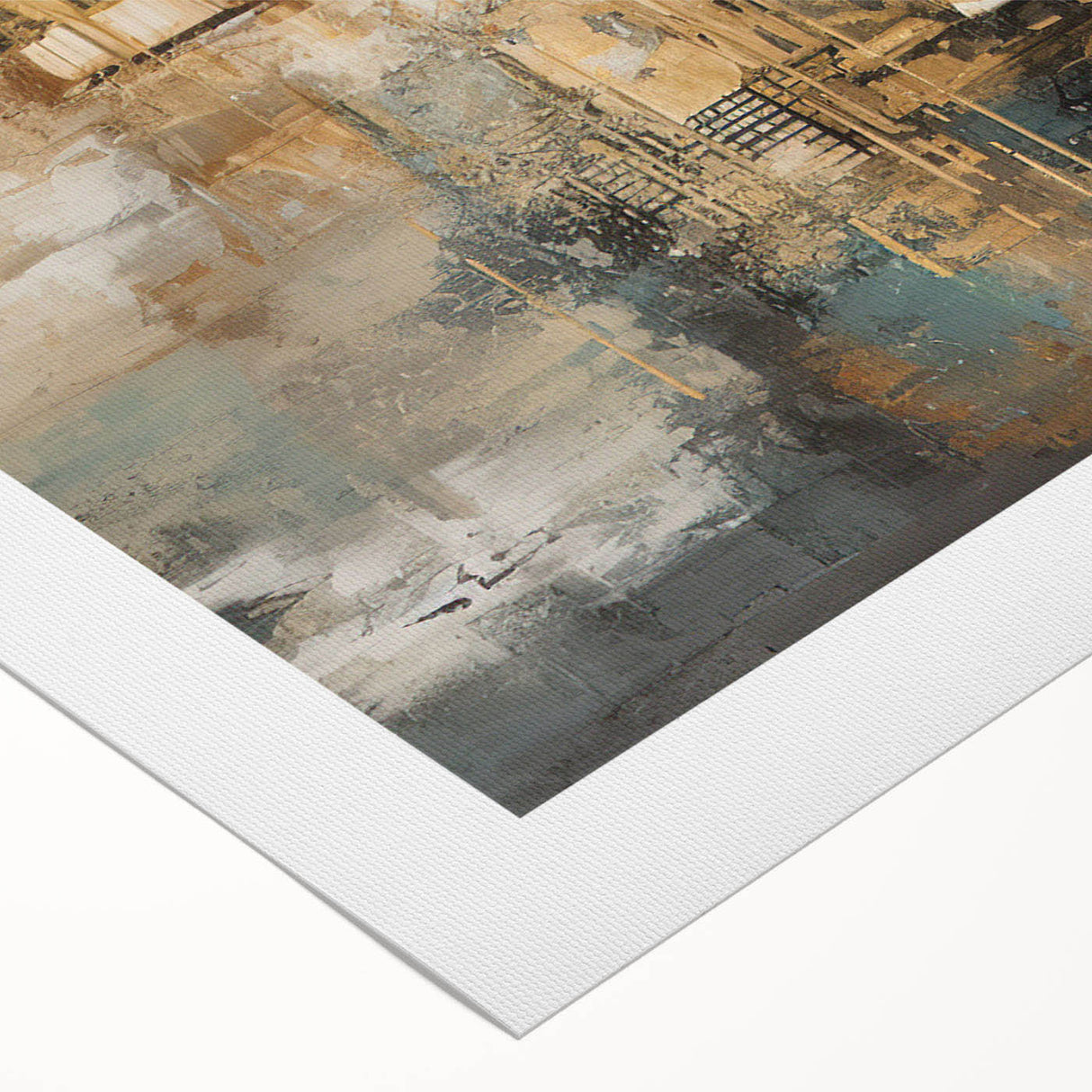 Abstract wall art canvas showcasing vibrant strokes and lines in bold colors, perfect for modern decor or art enthusiasts.