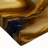 Close-up of an abstract wall art design showcasing vibrant strokes and lines in a modern canvas print, ideal for contemporary interior decor.